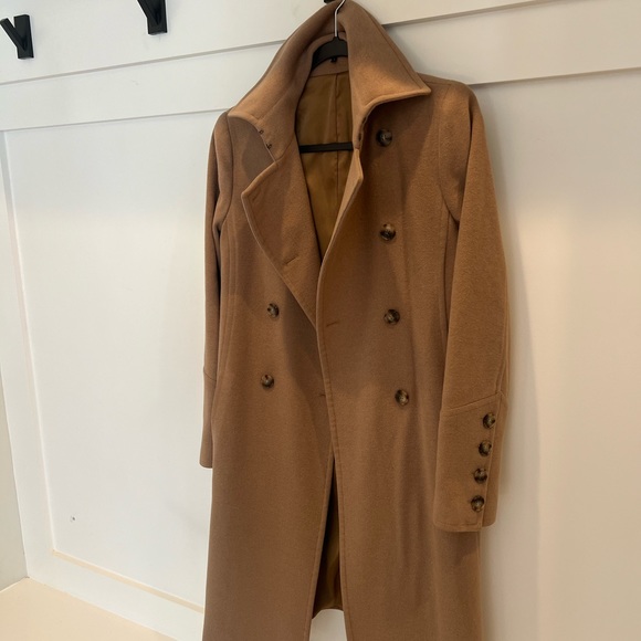 Theory Wool Cashmere Camel Coat - Picture 3 of 9